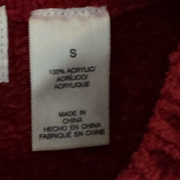 B-26 Alfred Dunner Red Long Sleeve Mock Turtle neck Sweater Size S - Picture 13 of 15